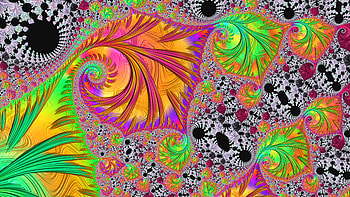 Trippy Psychedelic Fractal, colorful, colors, artistic, Abstract, fractal HD wallpaper