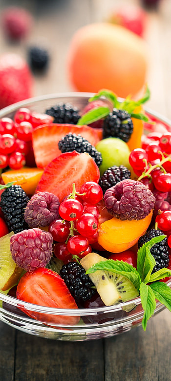 Bowl, Berries HD phone wallpaper