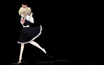 Anime, Water, Girl, Bounce, Jump, Blonde HD wallpaper