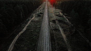 Nature, View From Above, Miscellanea, Miscellaneous, Path, Railway, Rails, Way HD wallpaper
