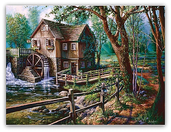 old watermill, architekture, water, mill, house HD wallpaper