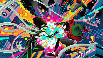 Spiderman Into The Spiderverse Silkscreen Tribute Poster, spiderman-into-the-spider-verse, spiderman, superheroes, artist, artwork, digital-art, behance HD wallpaper
