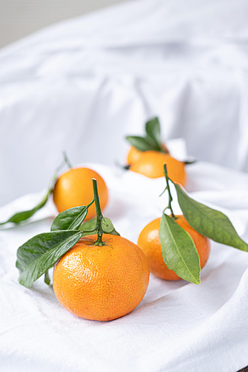 Fruits, Food, Leaves, Tangerines, Citrus HD phone wallpaper