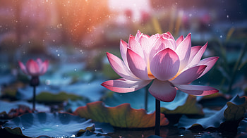 Serene Lotus Bloom, nature, lotus HD wallpaper