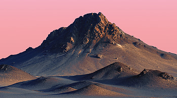 Pink Desert Peak — Quad, Mountain HD wallpaper