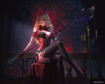 Queen of hearts, girl, fantasy, fanfoxy, Queen HD wallpaper