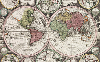 Vintage World Map Overview, map, world map HD wallpaper