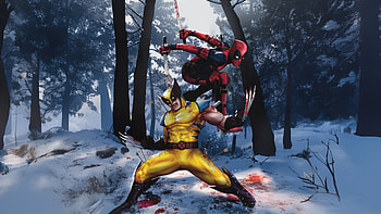 Deadpool And Wolverine Trouble Together, deadpool-and-wolverine, deadpool-3, wolverine, deadpool, superheroes, artwork, digital-art, ai, artstation HD wallpaper