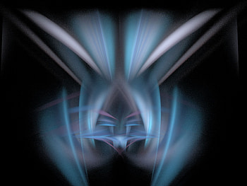 Blue Flare, blue, pink, abstract, fractals, fractal HD wallpaper