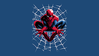 Spiderman Web Minimal , spiderman, superheroes, artist, artwork, digital-art, minimalism, minimalist, behance HD wallpaper