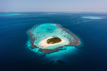 Nature, Water, Beach, View From Above, Ocean, Island HD wallpaper