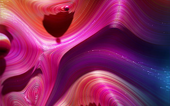 Vibrant colors, bright, waves, abstract, spirals HD wallpaper