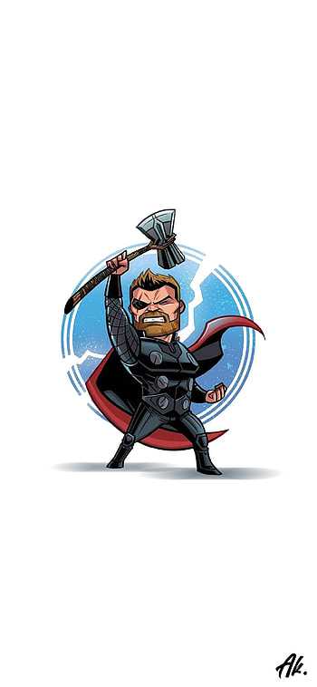 Thor_chibi_art, trending, , thor, marvel, trend, chibiart, comics, andriod, recent HD phone wallpaper