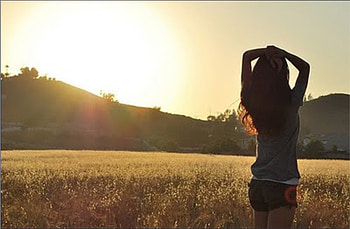 summer daydream, summer, girl, dreamy, sunrise HD wallpaper