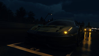 The Ferrari 488 GT3 in the 24 Hours of Nurburgring, Ferrari, racing, race car, car, motorsport, video game, Assetto Corsa HD wallpaper