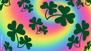 Shamrocks O'er the Rainbow... : ), shamrocks, Saint Patricks Day, shamrock, c1over, Saint Patrick, Irish, green, homemades, St Patricks Day, clovers, Ireland HD wallpaper