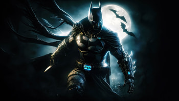 Dark Knight Vengeance, batman, superheroes, artwork, digital-art, ai, deviantart HD wallpaper