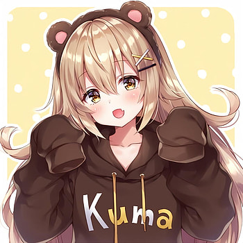 Anime Cute Anime Girl Kawaii Bear - Anime HD phone wallpaper