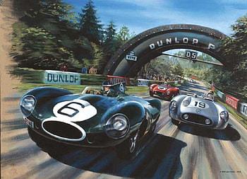 Le Mans 1955, jaguar, racing, F1, cars HD wallpaper