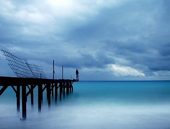 hallusination, pier HD wallpaper