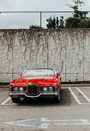 Cars, Car, Front View, Retro, Mercury Cougar HD phone wallpaper