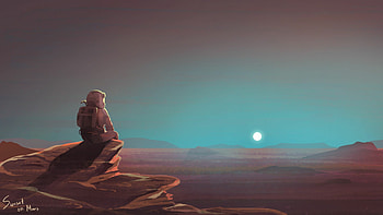Mars sunset, , Stunning backgrounds HD wallpaper