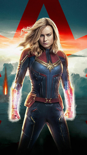 Marvel Ms. Marvel, Marvel Captain Marvel, Superhelden HD phone wallpaper
