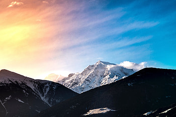 Landscape, Nature, Mountains, Snow, Vertex, Top, Forest HD wallpaper