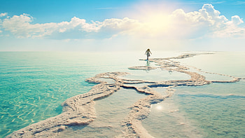 Dead Sea, Desert adventures, Tourism hotspot, Middle East HD wallpaper