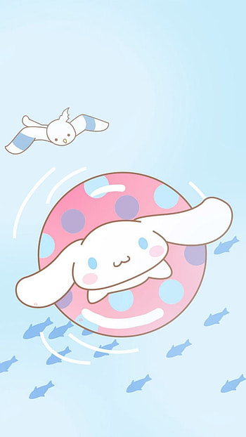 Cinamoroll pool, art HD phone wallpaper