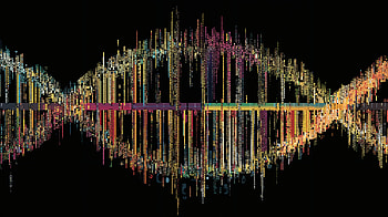 Neon Genome Wave —, Waveform, Equalizer HD wallpaper