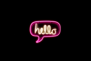 Words, Neon, Inscription, Text, Hello HD wallpaper