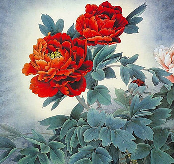 Red roses, rose, painting, art, flower, red HD wallpaper