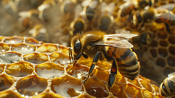Honey Bee on Hive, Beehive HD wallpaper