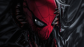 Venom Into Spiderman, spiderman, venom, superheroes, supervillain, artwork, artstation HD wallpaper