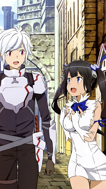Is It Wrong to Try to Pick Up Girls in a Dungeon?, Eye-catching poster, Adventure anime, TheMovieDB. org HD phone wallpaper