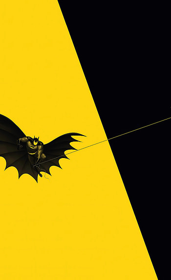 Minimal, superhero, batman, flying HD phone wallpaper