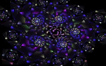 Abstract, Flowers, Lilac, Patterns, Imagination, Kaleidoscope HD wallpaper