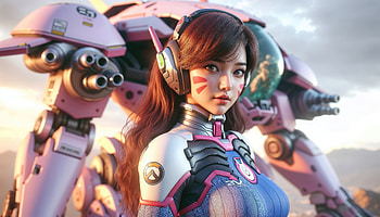 Mecha Mastery Dva Overwatch, dva-overwatch, overwatch, games, ai-girls, ai, xbox-games, ps-games, pc-games, 2024-games, deviantart, video-games HD wallpaper