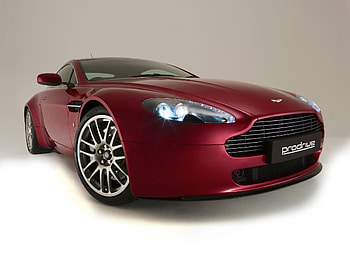 Cherry, Aston Martin, Cars, Front View, Style, 2007, V8, Vantage HD wallpaper
