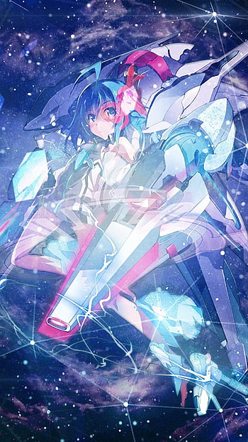 Galaxy robot, anime, the asterisk war HD phone wallpaper