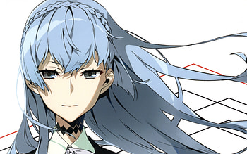 Kiznaiver anime girls, Sonozaki Noriko, Blue hair, High-resolution HD wallpaper