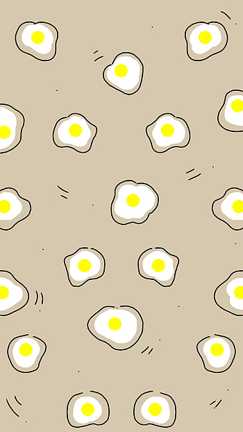 Eggs cute, white, yellow, food, cute HD phone wallpaper