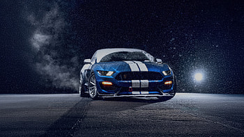 Ford Mustang In The Snow, ford-mustang, shelby, ford, 2025-cars, cars, behance HD wallpaper