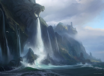 Colossus Falls — Magic: The Gathering, man made, Magic: The Gathering HD wallpaper