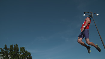 Track athlete, Super slow motion, Long jump HD wallpaper