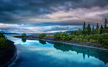 Landscape, Nature, Rivers, Sky HD wallpaper
