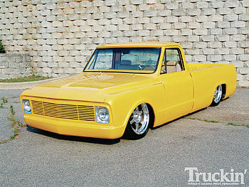 Yellow 67, c-10, chevy, gm, truck HD wallpaper