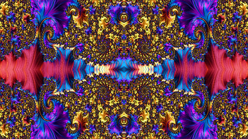 Trippy Psychedelic Fractal, trippy, psychedelic, aesthetic, Abstract, fractal HD wallpaper