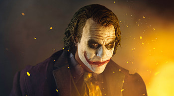 Joker Everything Burns, joker, digital-art, supervillain, superheroes, behance, artwork HD wallpaper